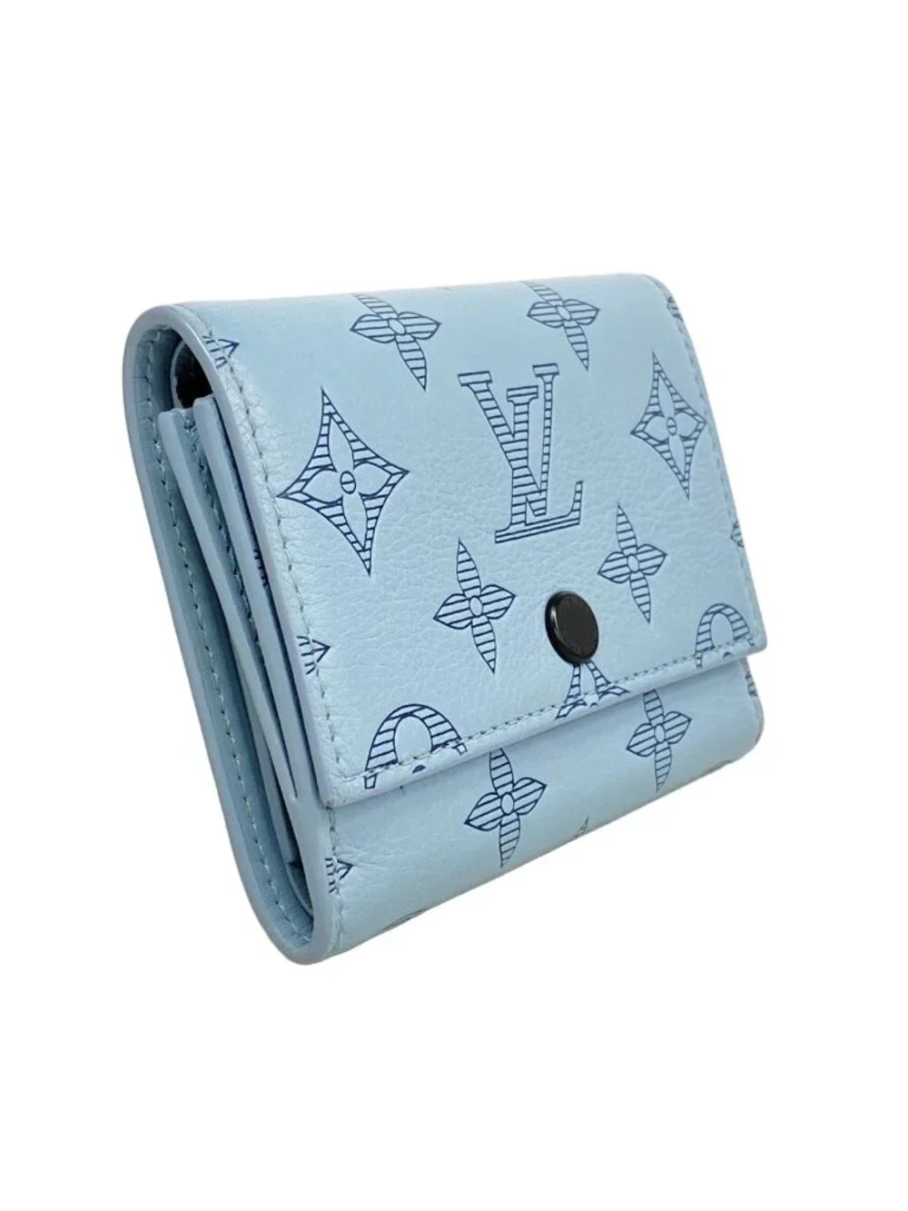 Louis Vuitton Trifold Wallet Monogram Shadow Victor Blue